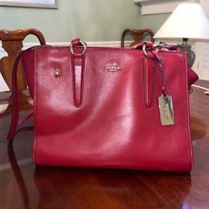 Red Coach Crossbody Purse